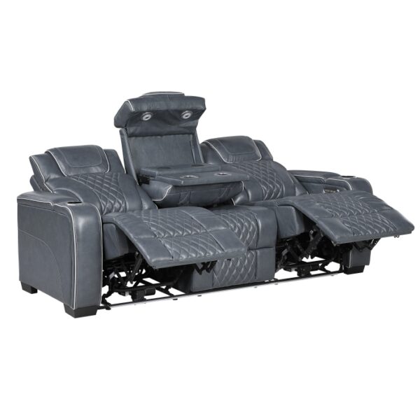 8449BU-3PWHM Power Double Reclining Sofa ...