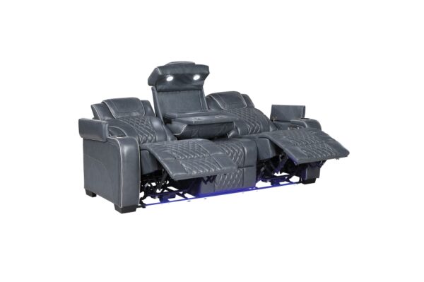8449BU Seating- Collection 2pc Set: Sofa, Love (Power)