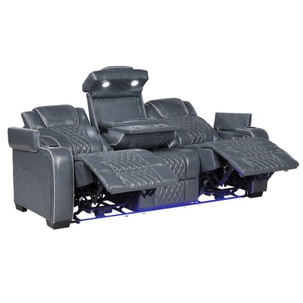 8449BU-3PWHM Power Double Reclining Sofa ...