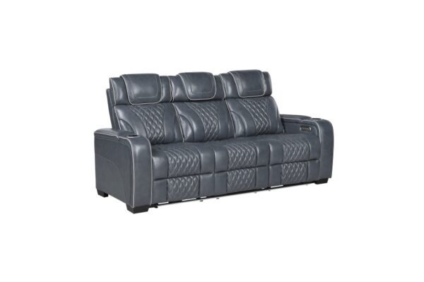 8449BU Seating- Collection 2pc Set: Sofa, Love (Power)