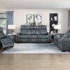 8449BU Seating- Collection 2pc Set: Sofa, Love (Power)