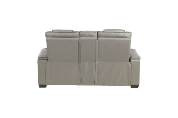 8449GY Seating- Collection 2pc Set: Sofa, Love (Power)