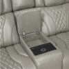 8449GY Seating- Collection 2pc Set: Sofa, Love (Power)