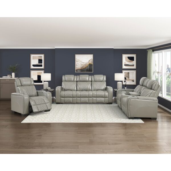 8449GY-3PWHM Power Double Reclining Sofa ...