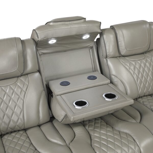 8449GY-3PWHM Power Double Reclining Sofa ...