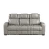 8449GY-3PWHM Power Double Reclining Sofa ...