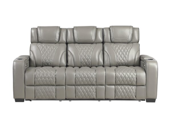 8449GY-3PWHM Power Double Reclining Sofa ...