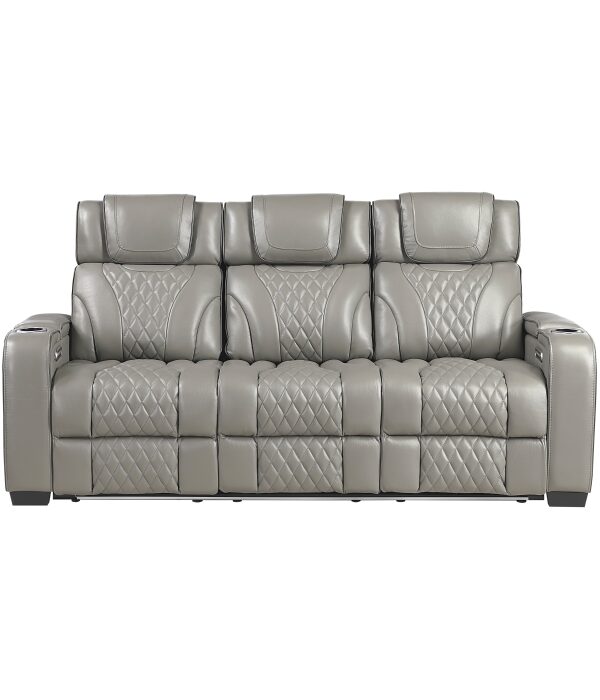 8449GY-3PWHM Power Double Reclining Sofa ...
