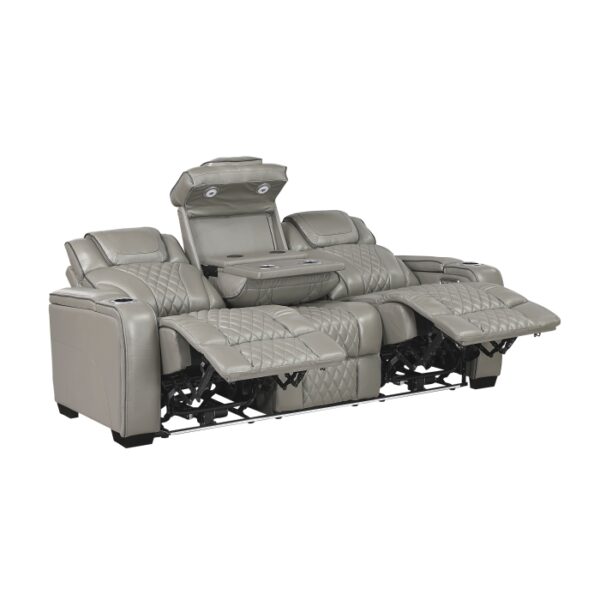 8449GY-3PWHM Power Double Reclining Sofa ...