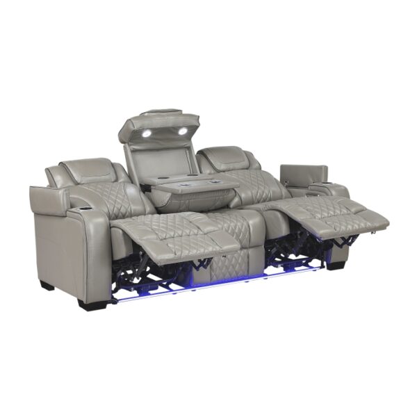 8449GY-3PWHM Power Double Reclining Sofa ...