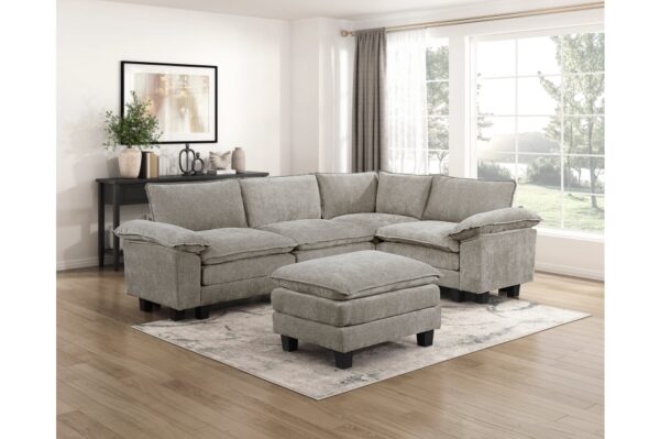 8450PWT Seating-Dublin Collection 6-Piece Modular Sectional wi...