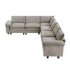 8450PWT Seating-Dublin Collection 6-Piece Modular Sectional wi...