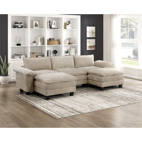 8450TPE*53AC2OT 5-Piece Modular Sectional wi...