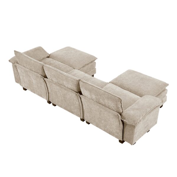 8450TPE*53AC2OT 5-Piece Modular Sectional wi...