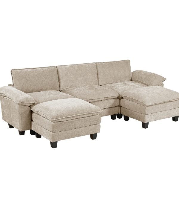 8450TPE*53AC2OT 5-Piece Modular Sectional wi...