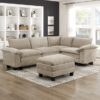 8450TPE Seating-Dublin Collection 6-Piece Modular Sectional wi...