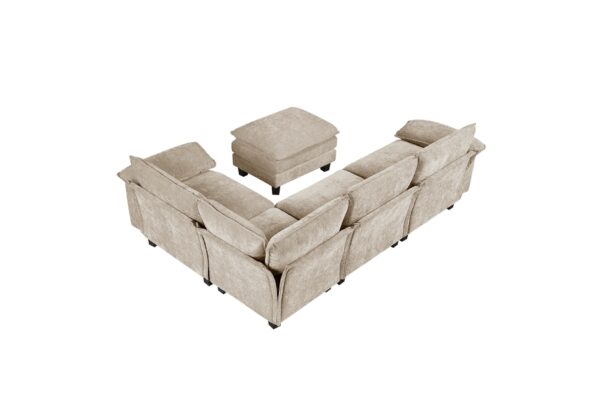 8450TPE Seating-Dublin Collection 6-Piece Modular Sectional wi...