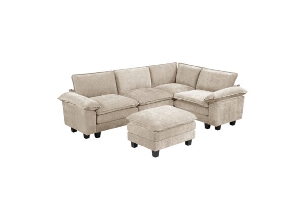 8450TPE Seating-Dublin Collection 6-Piece Modular Sectional wi...