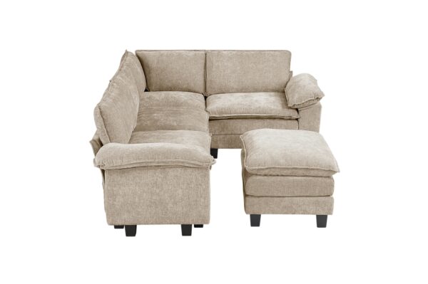 8450TPE Seating-Dublin Collection 6-Piece Modular Sectional wi...