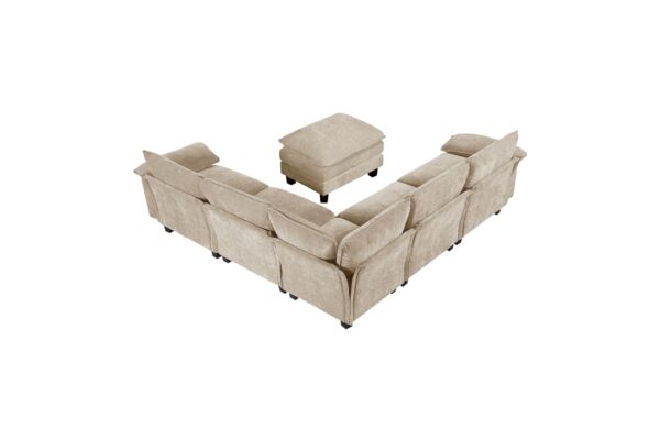 8450TPE Seating-Dublin Collection 6-Piece Modular Sectional wi...