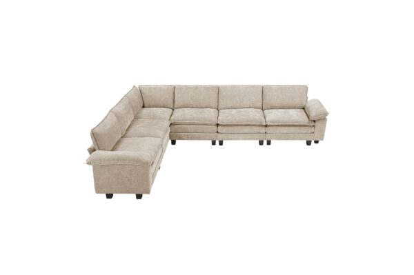 8450TPE Seating-Dublin Collection 6-Piece Modular Sectional wi...