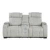 8455GRY Seating-Ronan Collection 2pc Set: Sofa, Love