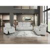 8455GRY-3 Double Reclining Sofa with C...