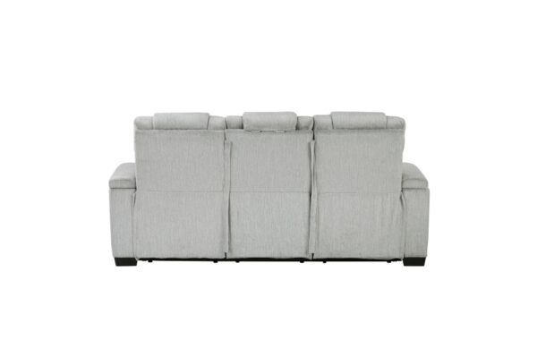 8455GRY Seating-Ronan Collection 2pc Set: Sofa, Love