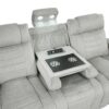 8455GRY-3 Double Reclining Sofa with C...
