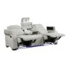 8455GRY-3 Double Reclining Sofa with C...