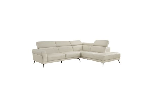 8456BEG Seating-Giselle Collection 2-Piece Sectional with Left ...