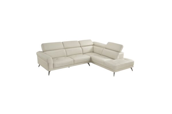 8456BEG Seating-Giselle Collection 2-Piece Sectional with Left ...