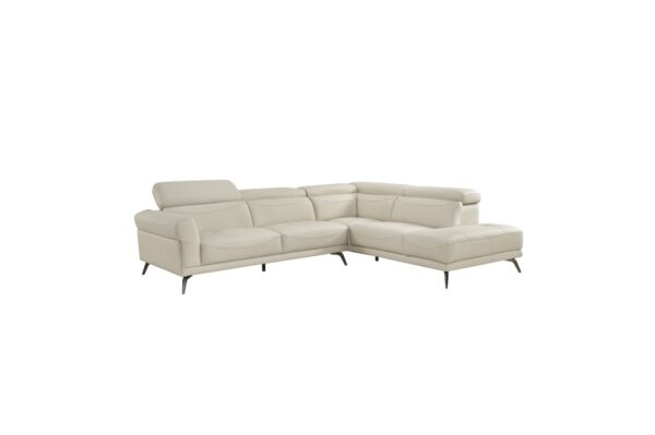 8456BEG Seating-Giselle Collection 2-Piece Sectional with Left ...