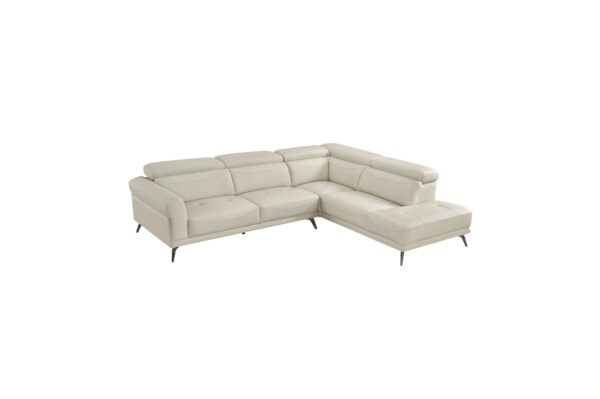 8456BEG Seating-Giselle Collection 2-Piece Sectional with Left ...