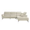 8456BEG Seating-Giselle Collection 2-Piece Sectional with Left ...