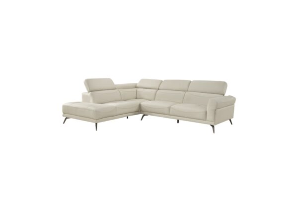 8456BEG Seating-Giselle Collection 2-Piece Sectional with Left ...