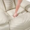 8457BEG-3PW Power Double Reclining Sofa ...