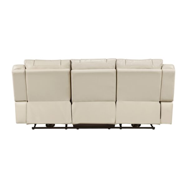 8457BEG-3PW Power Double Reclining Sofa ...