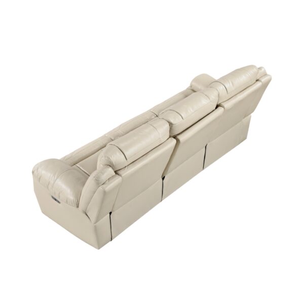 8457BEG-3PW Power Double Reclining Sofa ...