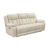 8457BEG-3PW Power Double Reclining Sofa ...