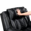 8457BLK-3PW Power Double Reclining Sofa ...