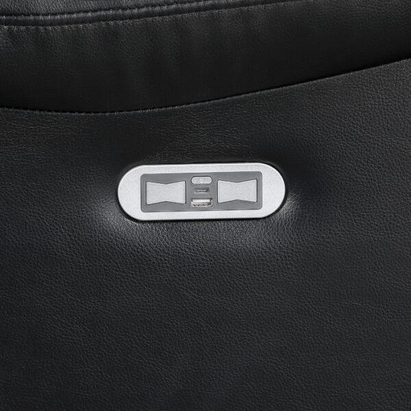 8457BLK-3PW Power Double Reclining Sofa ...