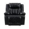 8457BLK Seating-Huron Collection 2pc Set: Sofa, Love (Power)