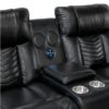 8457BLK Seating-Huron Collection 2pc Set: Sofa, Love (Power)