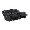 8457BLK Seating-Huron Collection 2pc Set: Sofa, Love (Power)