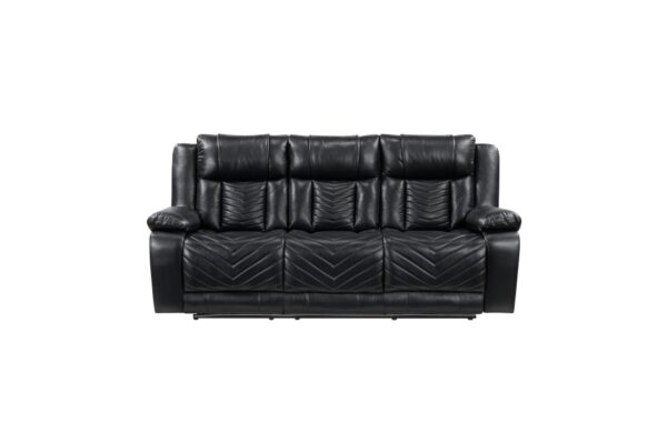 8457BLK Seating-Huron Collection 2pc Set: Sofa, Love (Power)