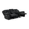 8457BLK Seating-Huron Collection 2pc Set: Sofa, Love (Power)