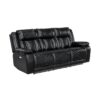 8457BLK-3PW Power Double Reclining Sofa ...