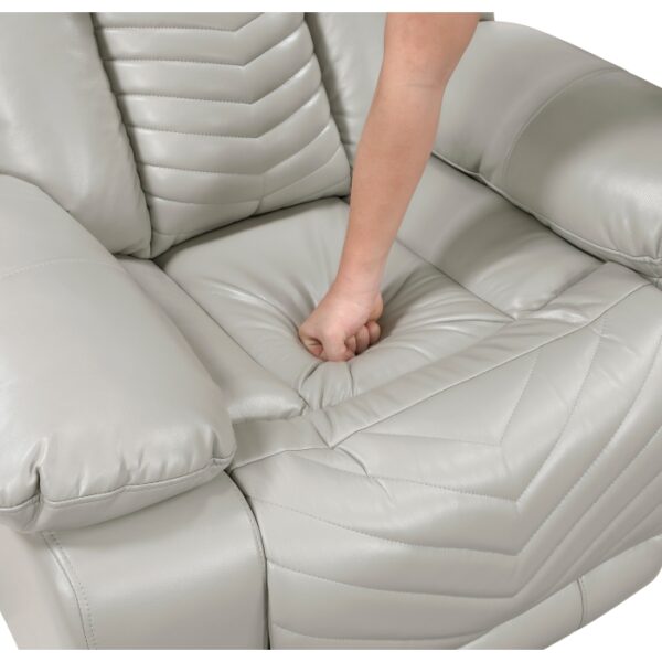 8457GRY-3PW Power Double Reclining Sofa ...