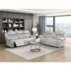 8457GRY-3PW Power Double Reclining Sofa ...